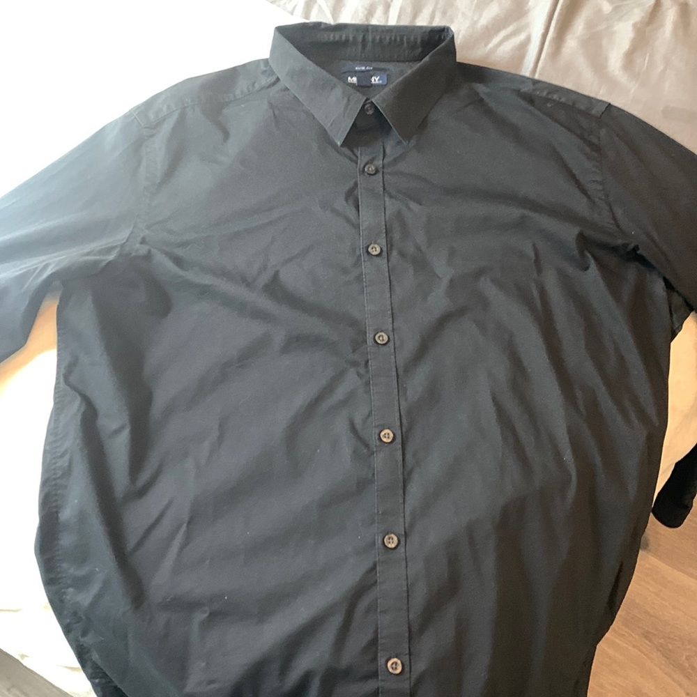 Black button up shirt